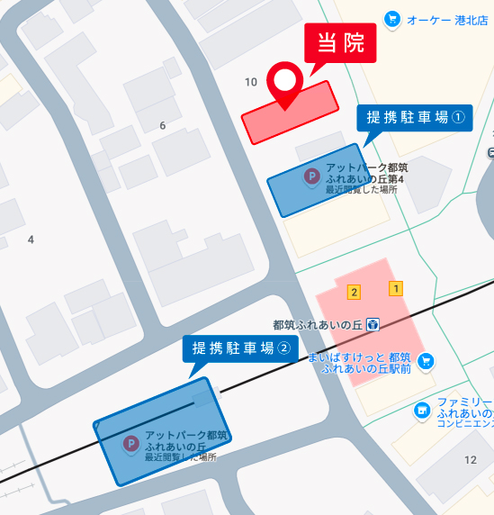 駐車場の案内地図